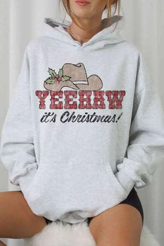 YEEHAW COUNTRY CHRISTMAS HOODIE PLUS SIZE - Love Salve